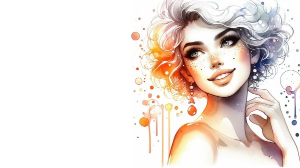 С девушками рисованные