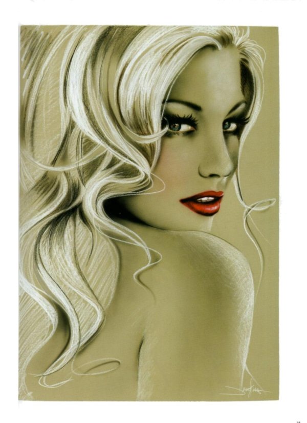 С девушками рисованные