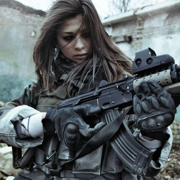 Военный и девушка