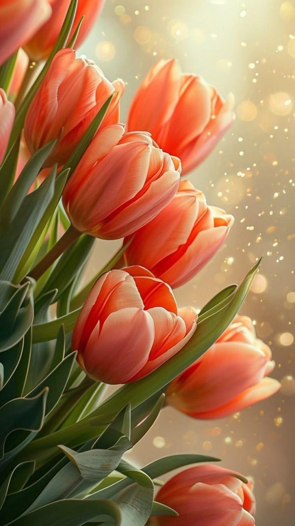 тюльпан красивый