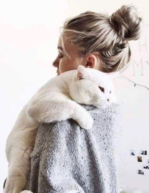 Девушка с котом