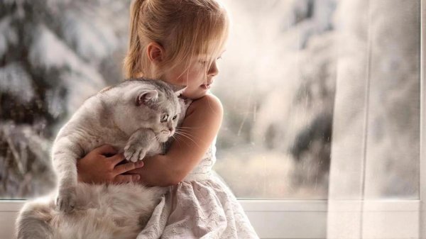 Девушка с котом