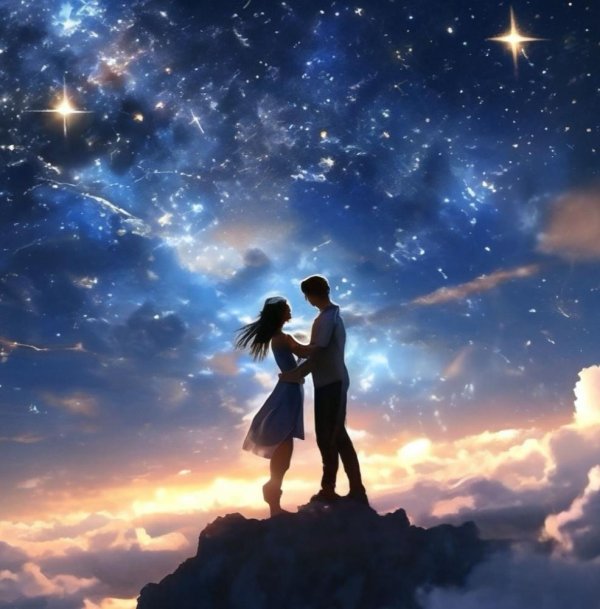 Небо и девушка