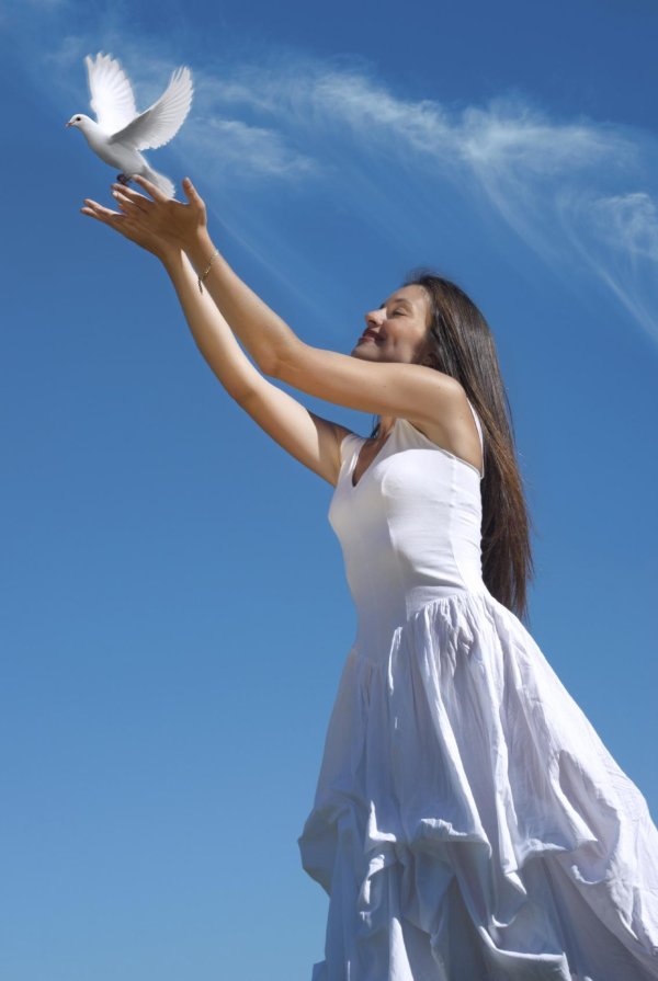 Небо и девушка