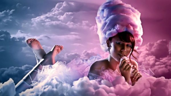 Небо и девушка