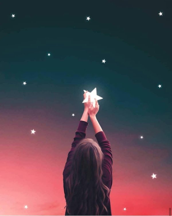 Небо и девушка