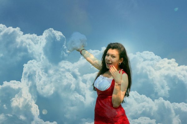 Небо и девушка