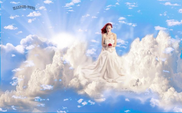 Небо и девушка