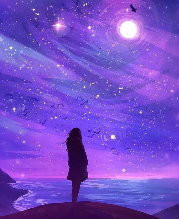 Небо и девушка