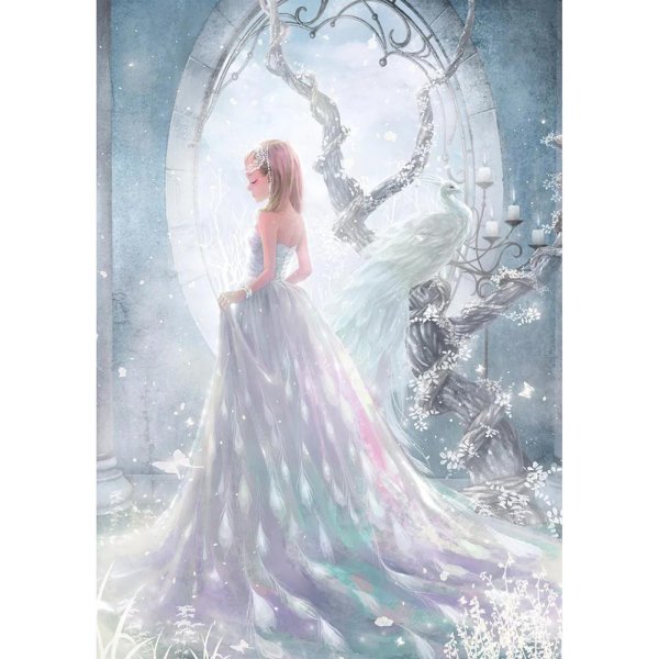 Фэнтези девушка зима