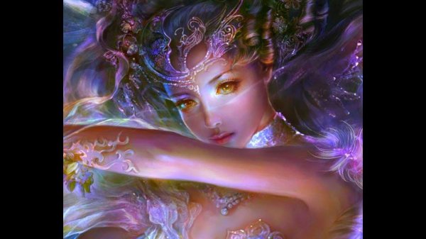 Фэнтези девушка зима