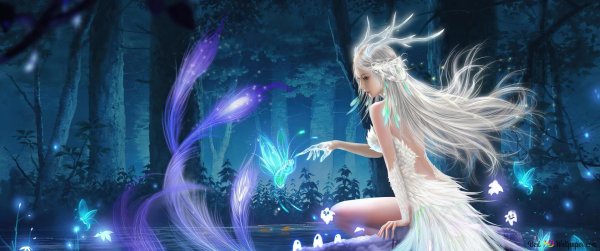 Фэнтези девушка зима