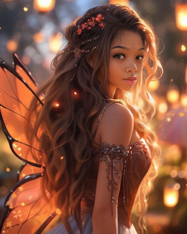 Фэнтези девушка зима