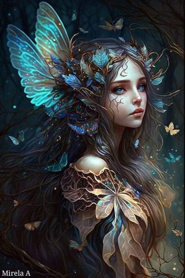 Фэнтези девушка зима