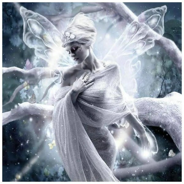 Фэнтези девушка зима