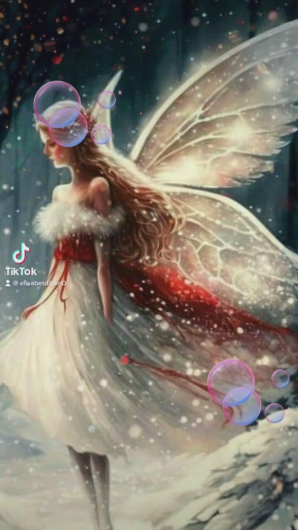 Фэнтези девушка зима