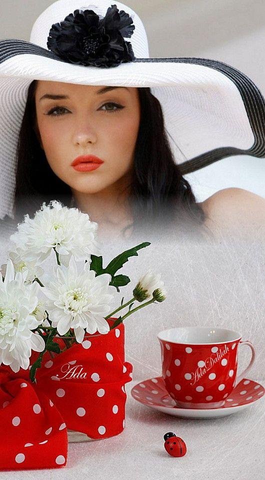 Девушка желает доброго утра