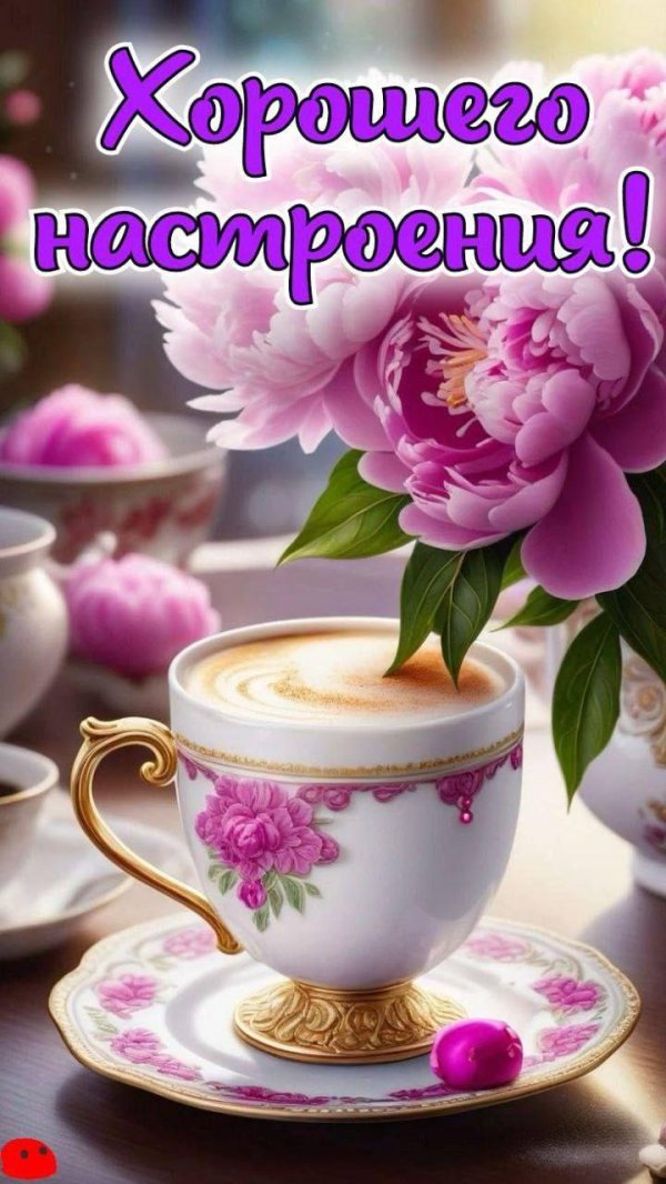 Девушка желает доброго утра