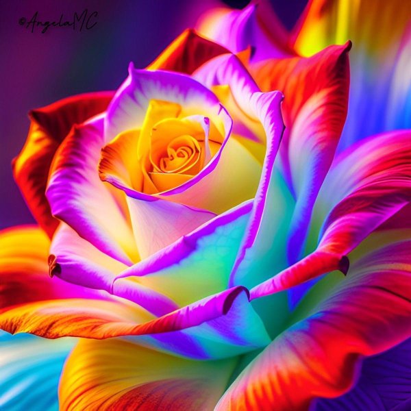 красочные цветы