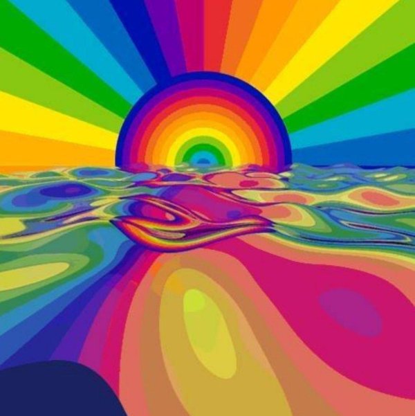 фон радужный