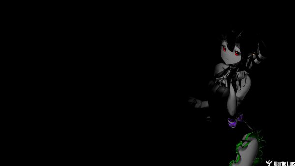 Девушка на черном фоне