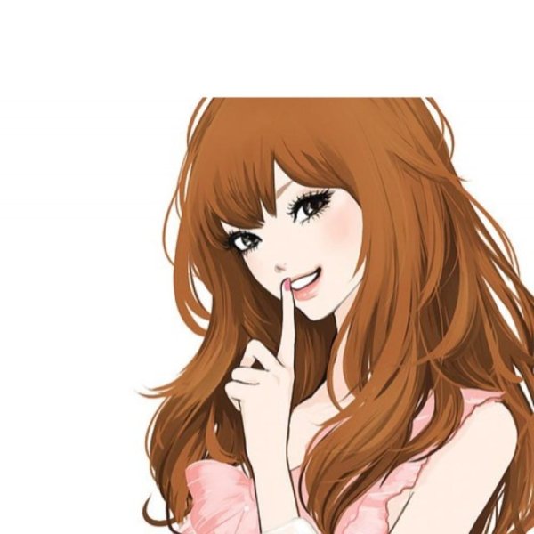 С девушками нарисованные с длинными волосами