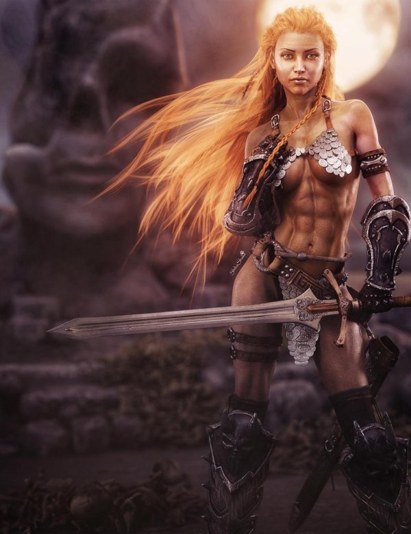 Девушка воин