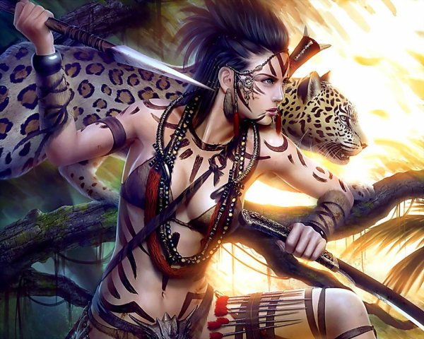 Девушка воин