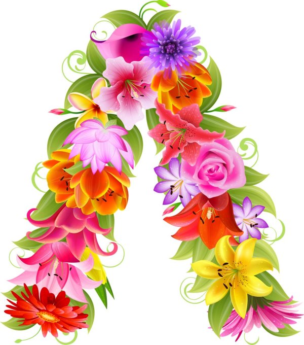 цветочный алфавит