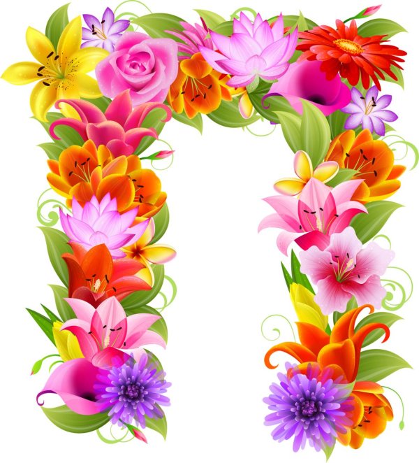 цветочный алфавит