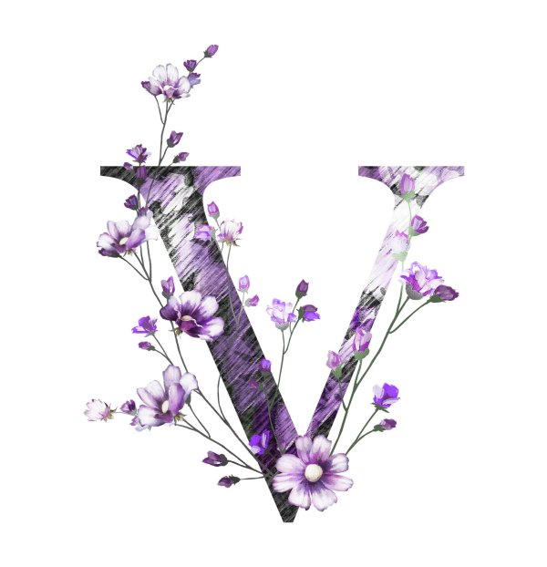 красивая буква v