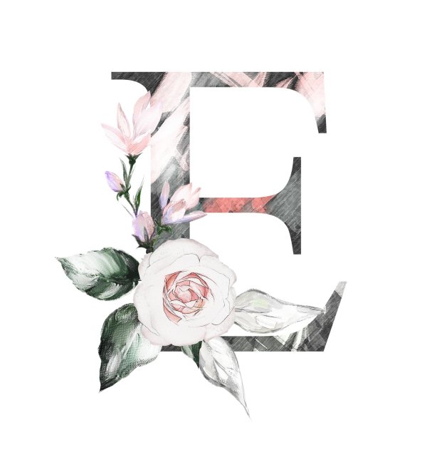 буква с цветами