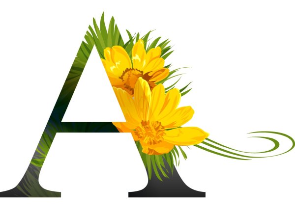 цветочный алфавит