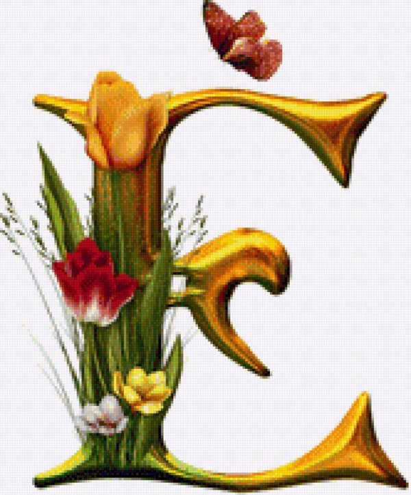 цветочный алфавит