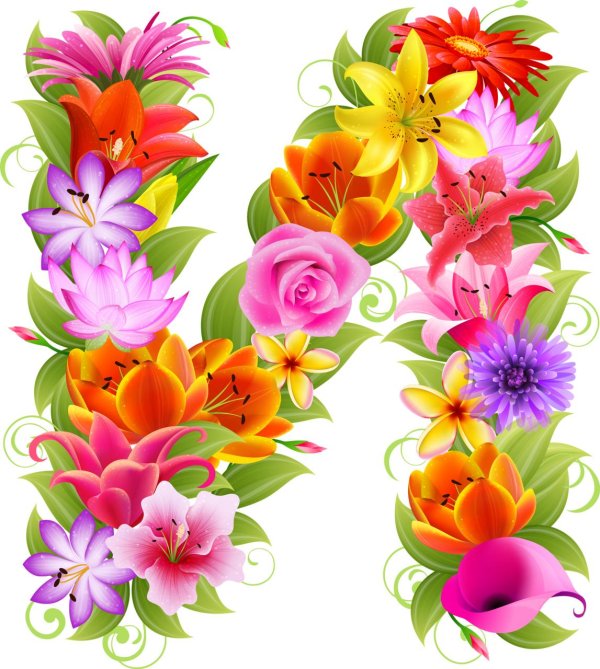 цветочный алфавит