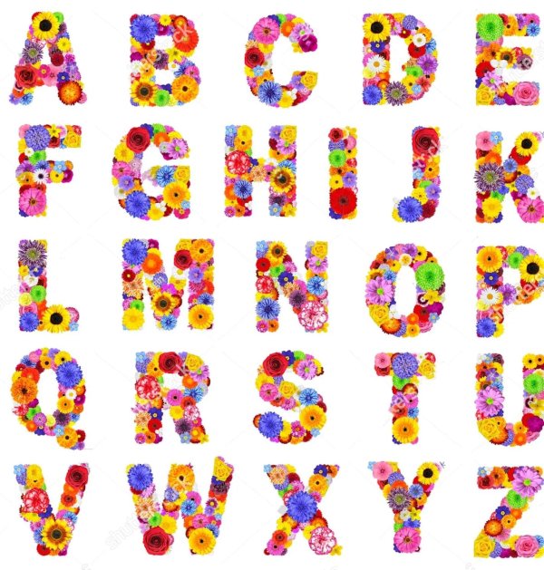 цветочный алфавит