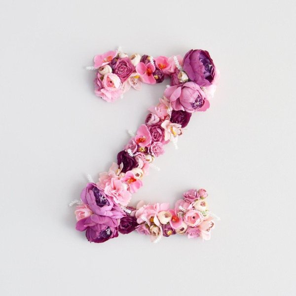 цифры из цветов