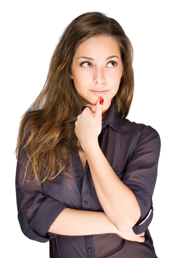 Девушка задумалась