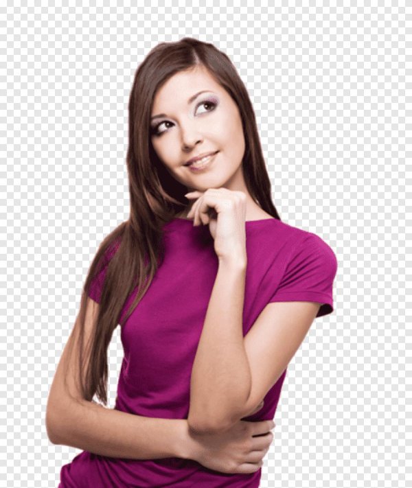 Девушка задумалась