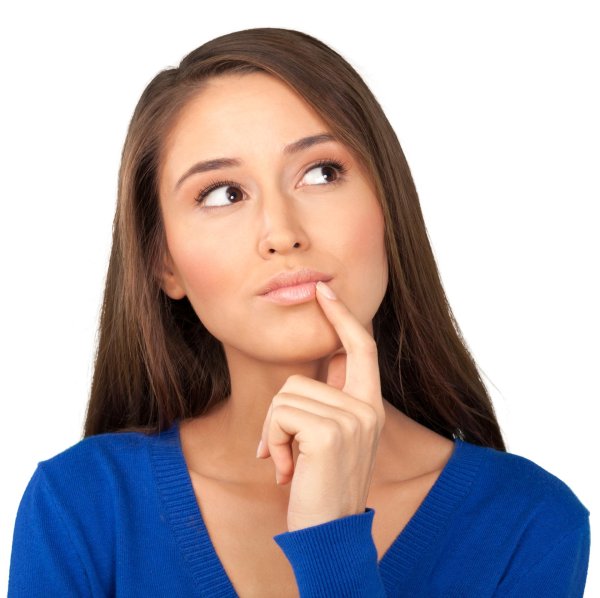 Девушка задумалась