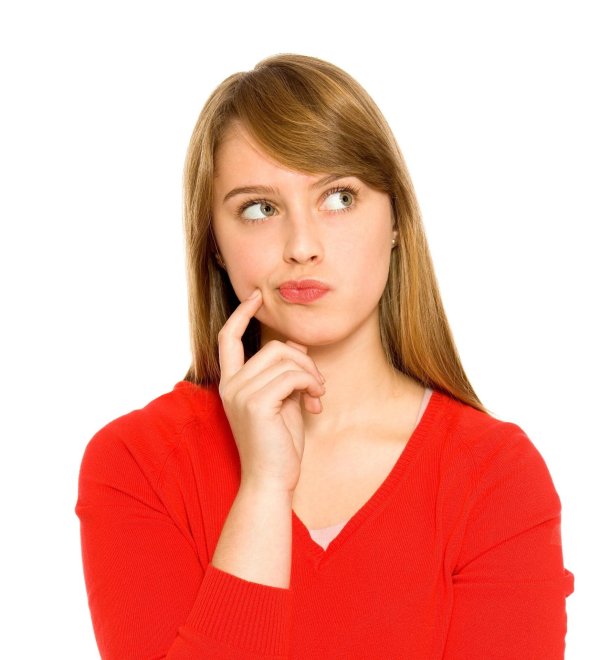 Девушка задумалась