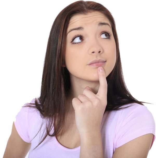 Девушка задумалась