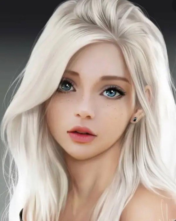 Светловолосая девушка