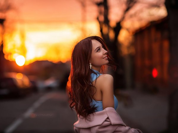 Вечер девушка