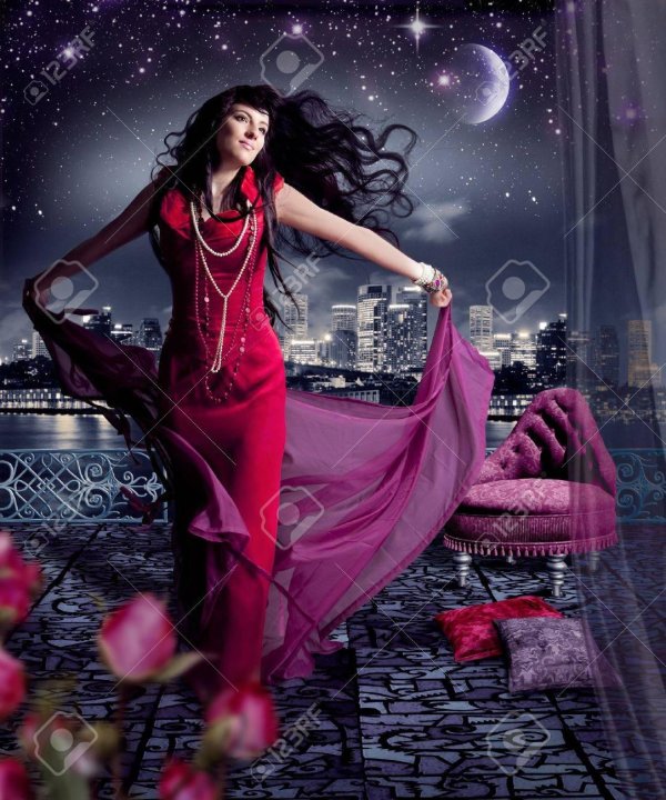 Вечер девушка