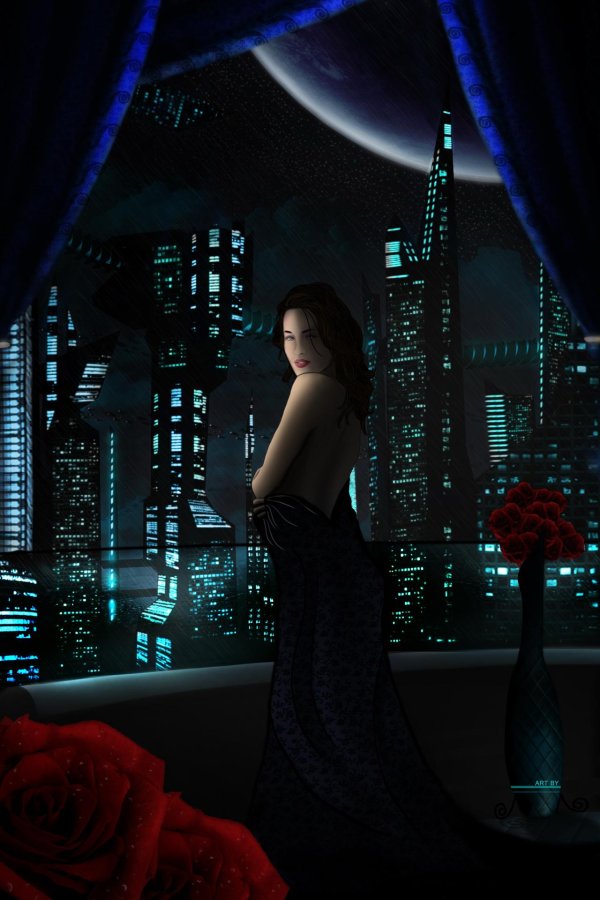 Вечер девушка