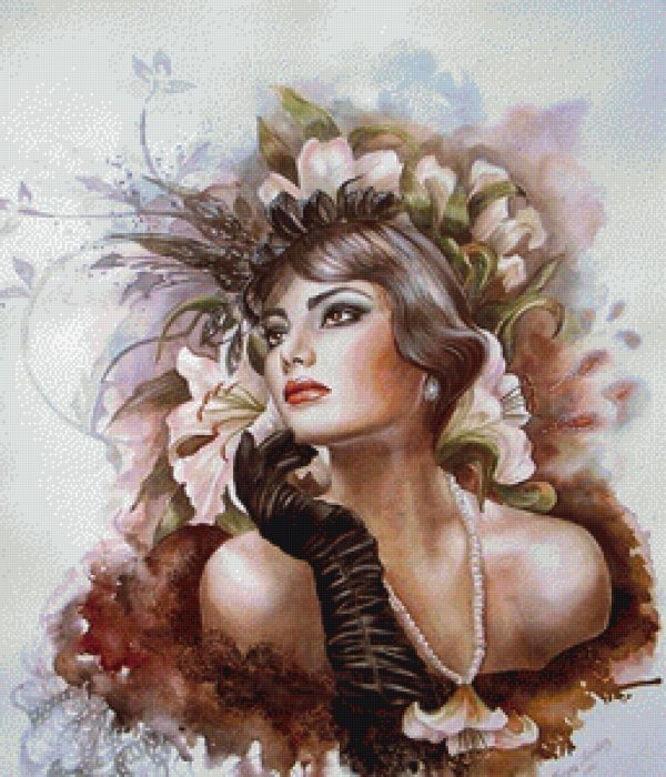 Открытка девушка