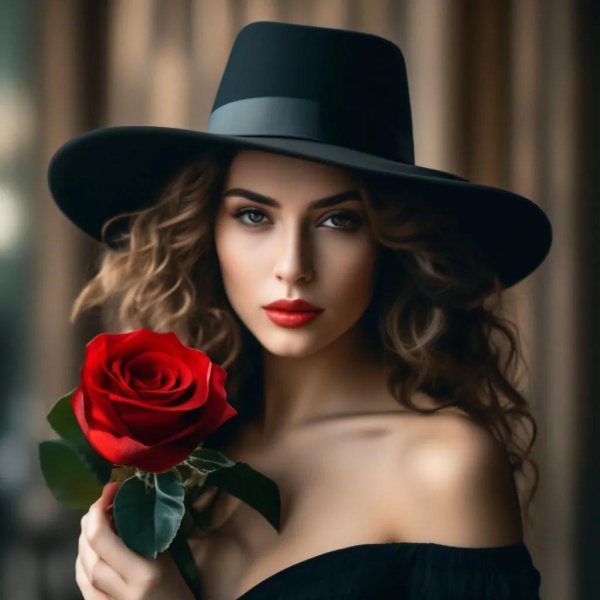 Открытка девушка