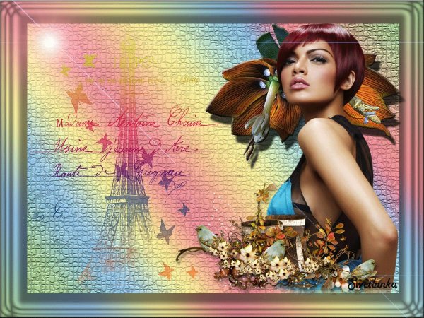 Открытка девушка