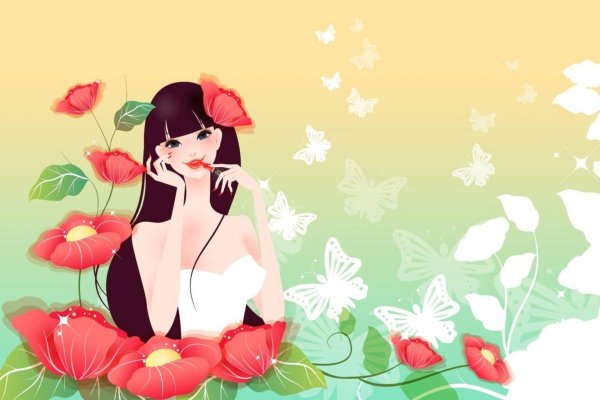 Открытка девушка